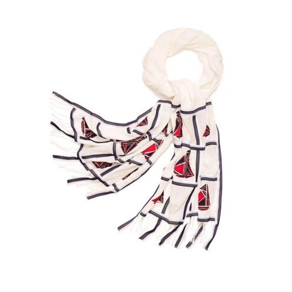 Tory Burch Sailboat Scarf - Picture 6 of 6